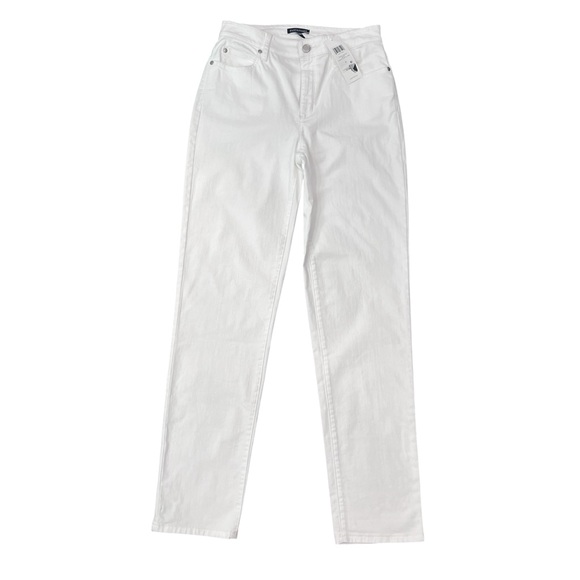 Eileen Fisher Organic Cotton High Rise Skinny Jeans White Denim Size 2 NWT - Picture 5 of 12